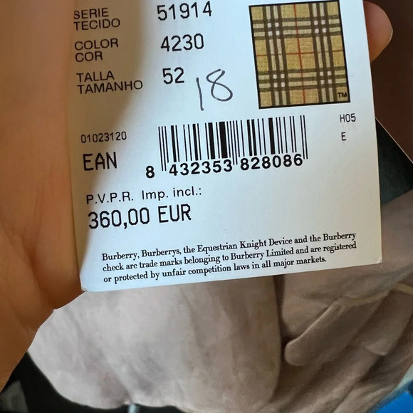 NWT Burberry Pink Linen Blazer, size 52 - Picture 10 of 11